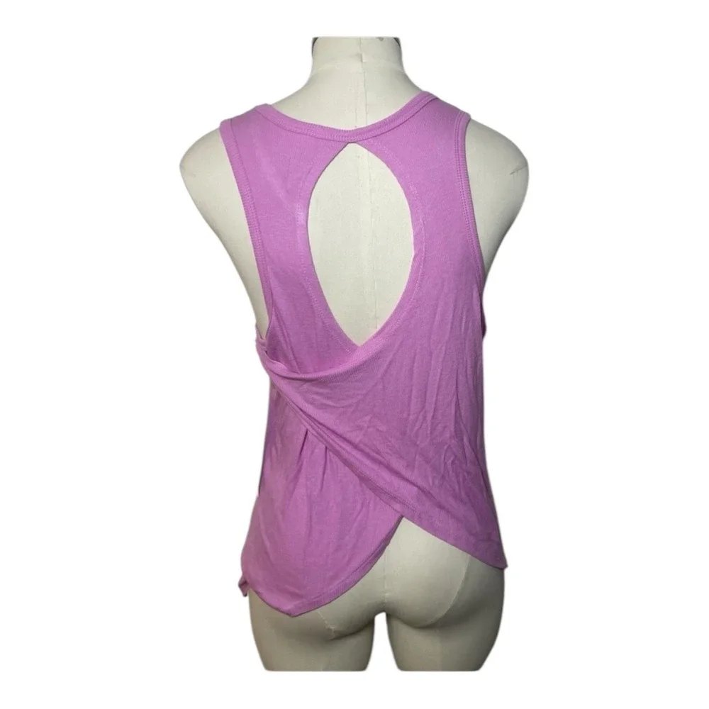 Balance Collection Pink Open Back Tank Top Women M Yoga Workout Athleisure - Picture 2 of 8